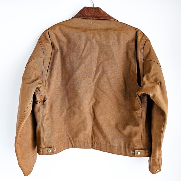 Vtg Carhartt Detroit J01 Canvas Duck Jacket 48 Reg Blanket Lining Brown New NWT - Picture 3 of 12